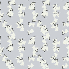 Military camouflage seamless pattern in beige or light yellow and different shades of grey color