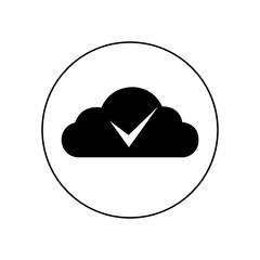Check Cloud Logo Icon Design