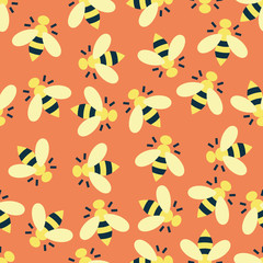 Color pattern with bees