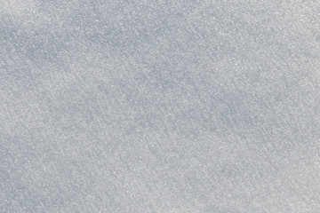 Texture of the white snow. Winter background