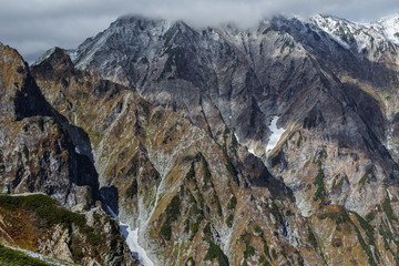晩秋の後立山連峰（八方尾根より白馬方面）