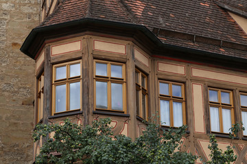 Fototapeta na wymiar Tudor style house / Facades of houses in the old style
