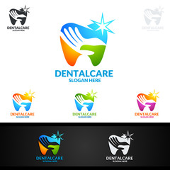 Fototapeta na wymiar Dental Logo, Dentist stomatology Logo Design