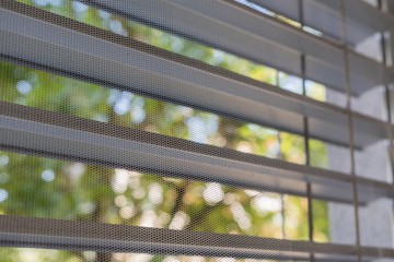 Fenster mit Insektenschutzgitter - Netz gegen Mücken und Insekten im Sommer im Haus