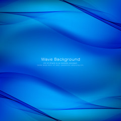 Abstract blue wave background