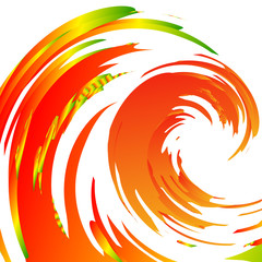 Vector - bright abstract colorful waves