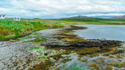 The Kyle of Durness in the Highlands of Scotland - aerial view