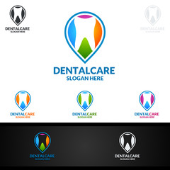 Dental Logo, Dentist stomatology Vector Logo Design