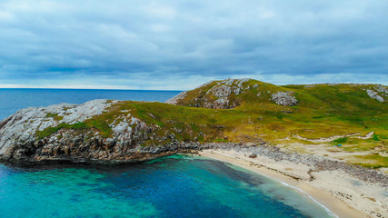 Beautiful Sheigra Beach and cliffs at Shegra North Scotland