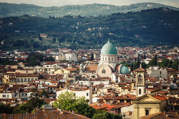 Fototapeta na wymiar Beautiful view of Florence city. Florence, Italy