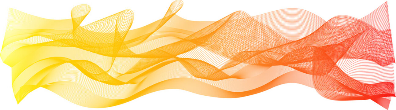 from red to orange colored vector flames on white background
