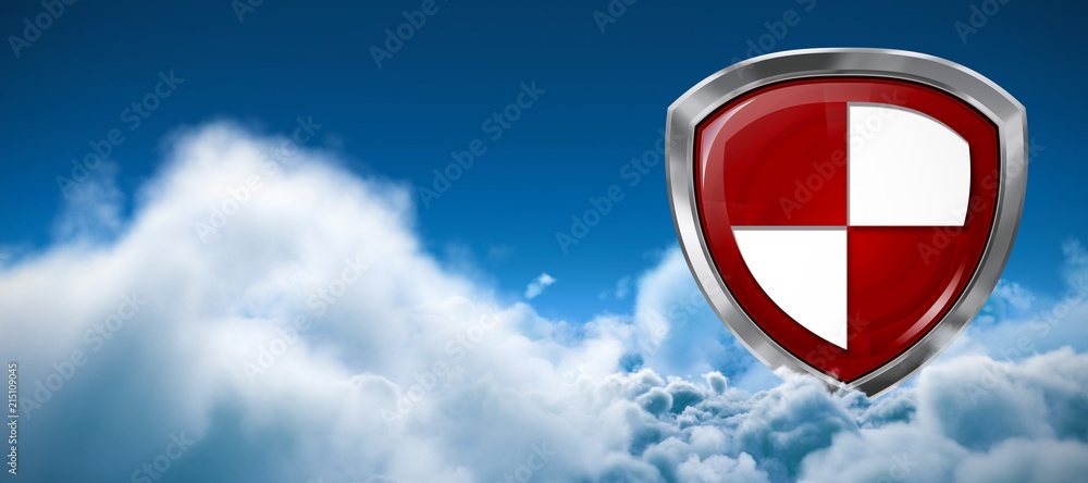 Canvas Prints composite image of white and red quartering symbol