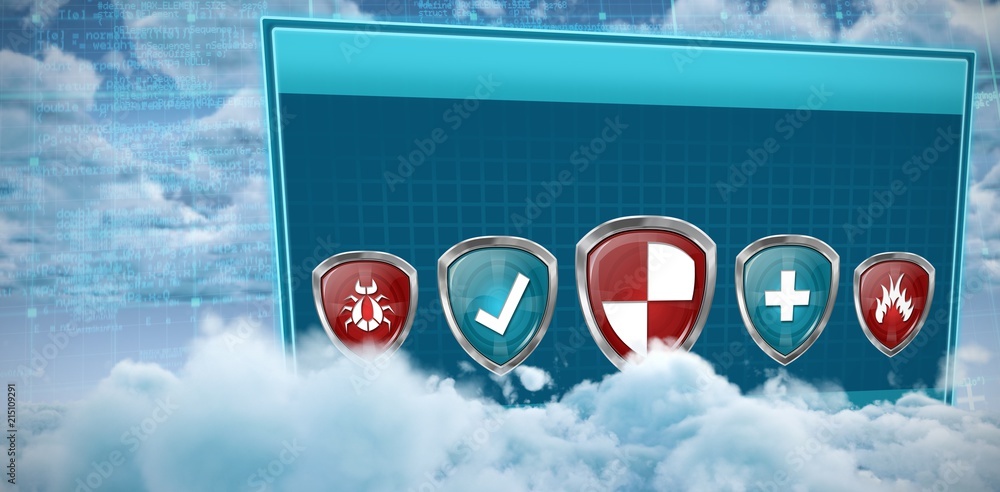 Canvas Prints composite image of various safety symbols