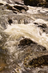 nature landscape landscape mountains valley hills rocks cave water waterfall stream river stream rock stone sky grass trees green blue white tourism excursions Russia,