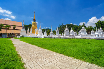 Fototapeta na wymiar Wat Suan Dok is a Buddhist temple (Wat) is a major tourist attraction in Chiang Mai,Thailand.