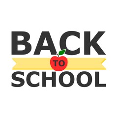 Back to school sign, Back to school icon