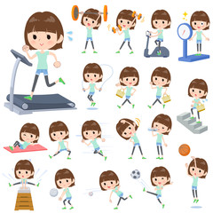 mischievous young  women_exercise