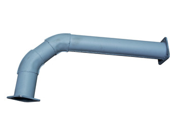 muffler pipe car on an isolated white background