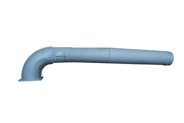 muffler pipe car on an isolated white background