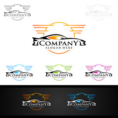 Auto Car Logo for Sport Cars, Rent, wash or Mechanic