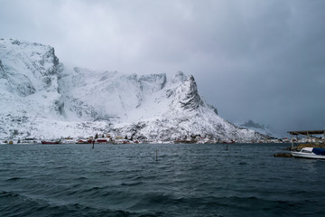 Panorama of the Norwegian village