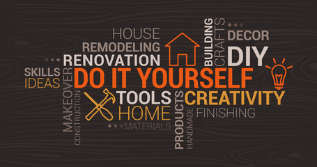 Do it yourself and home renovation tag cloud