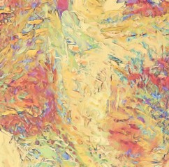 Abstraction painted in oil. Colorful texture background. Multicolored wallpaper graphic design. Pattern for creating artworks and prints.