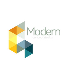 Triangle shape design abstract business logo icon design. Company logotype branding emblem idea