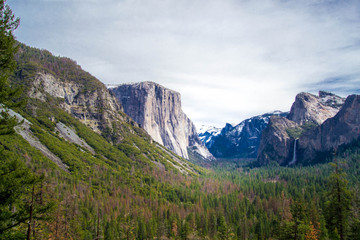 Overlooking meadows and mountains