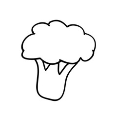 cartoon drawing of broccoli