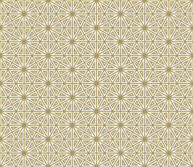 Seamless pattern based on Japanese ornament Kumiko