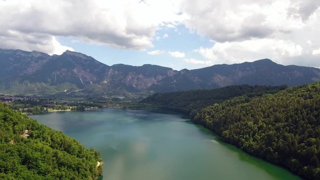 Lake Levico in Trentino, Italy