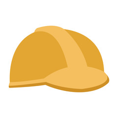 Helmet worker isolated vector illustration graphic design