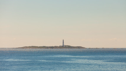 Fototapeta premium Norwegian coastline with lighthouse
