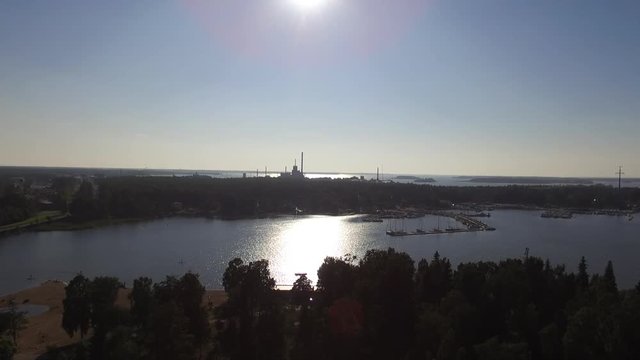Drone shot in Vaasa Finland on a sunny summerday.
Nice steady drone movement