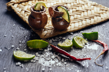 tequila shots in tarritos