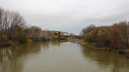 Fototapeta premium Río Ebro, Logroño, España