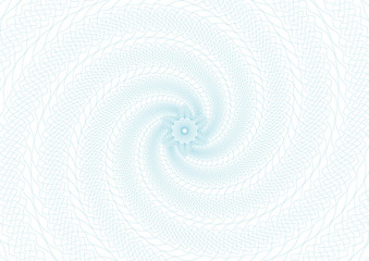 Guilloche vector radial background grid for diploma and certificate. Moire ornament EPS 10.