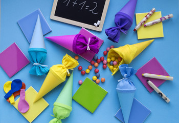 candy bags for enrollment with buble gum balls