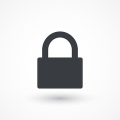 Lock icon. Security concept