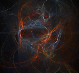 Fractal refraction creative lines background or texture.
