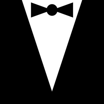 Black tie invite bow tie Stock Vector | Adobe Stock