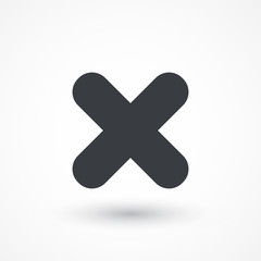 Obraz premium Delete web icon