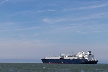 LNG carrier outbound Rotterdam