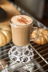 Pumpkin spiced latte coffee drink