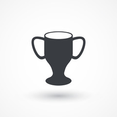 Trophy Icon. Trophy Cup Flat Icon. illustration for design