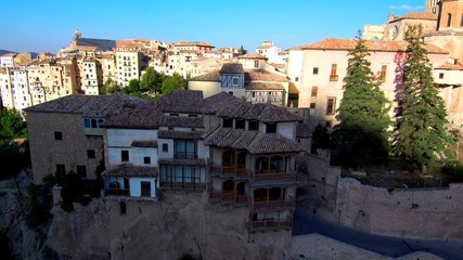 Fototapeta na wymiar Casas en Cuenca. España. Ciudad Patrimonio de la Humanidad