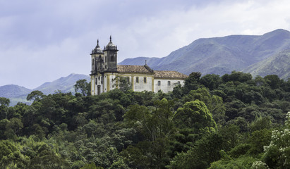 Fototapeta na wymiar Old Church in Ouro Preto