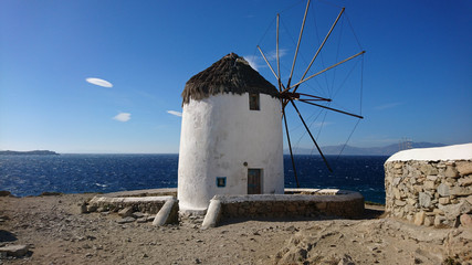 Fototapeta na wymiar Windmill - Mykonos, Greece