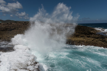 Boka Pistol firing up at Shete Boka natural park